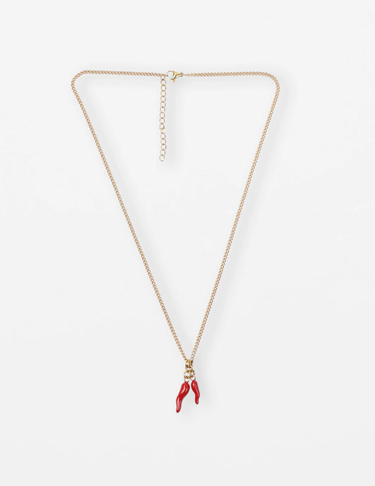 Stella + Gemma Gold Chillies Necklace