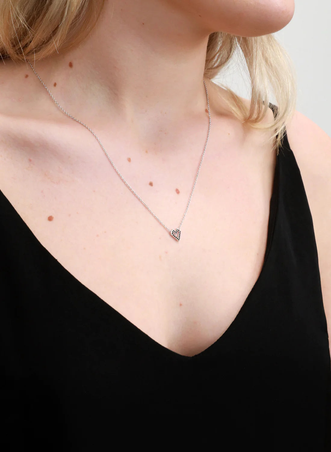 Federation Sparkles Heart Necklace Silver
