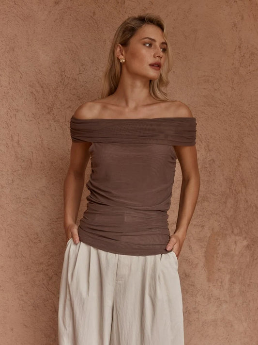 Sass Jordan Off Shoulder Top