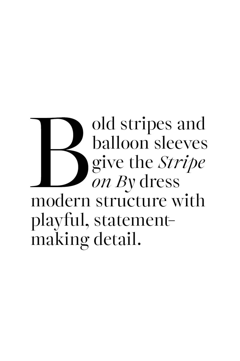 Cooper Stripe On By Dress