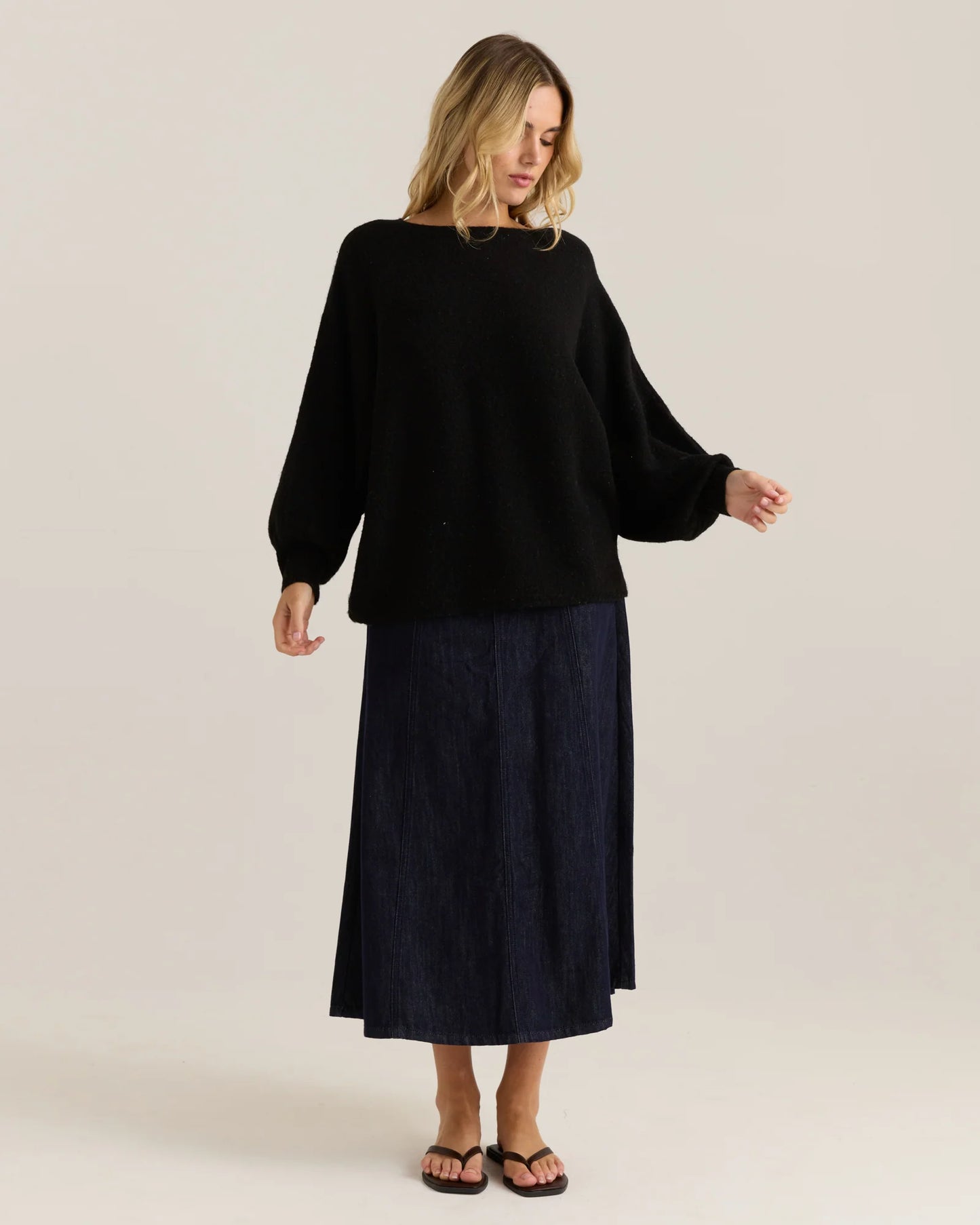 SASS Casey Knit Black
