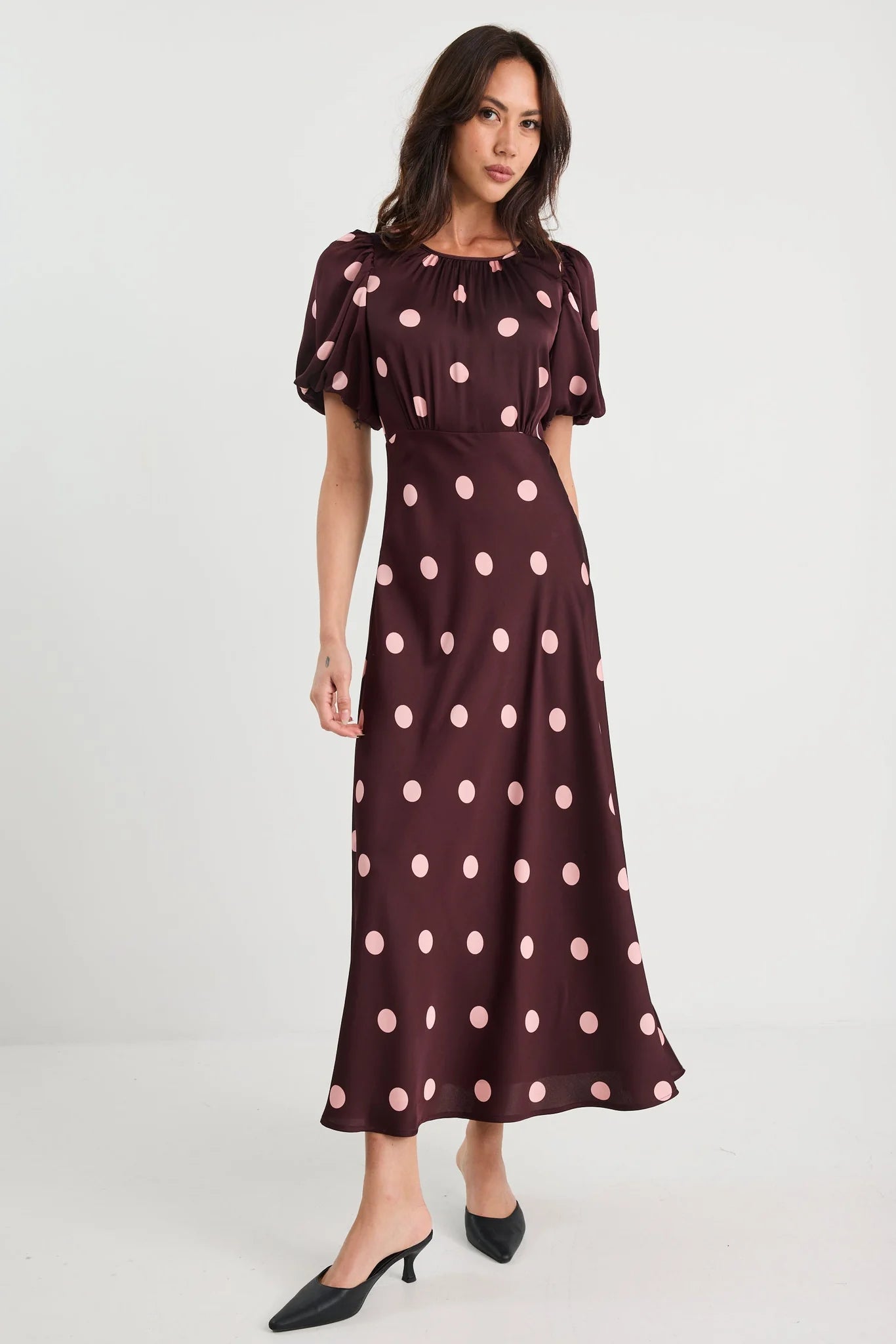 Stories Be Told Stage Plum Dress