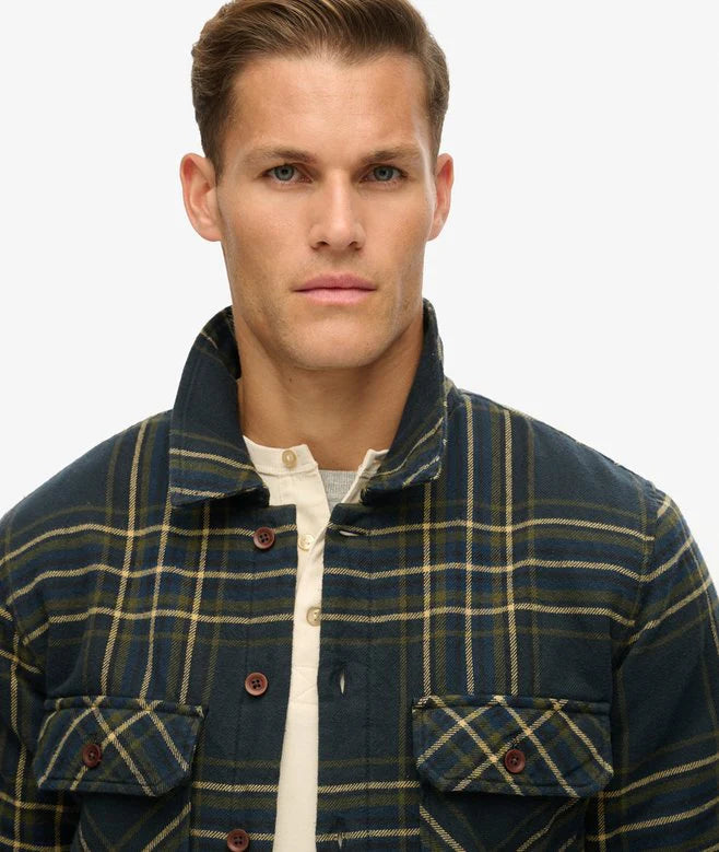 Superdry Surplus Check Quilt Overshirt