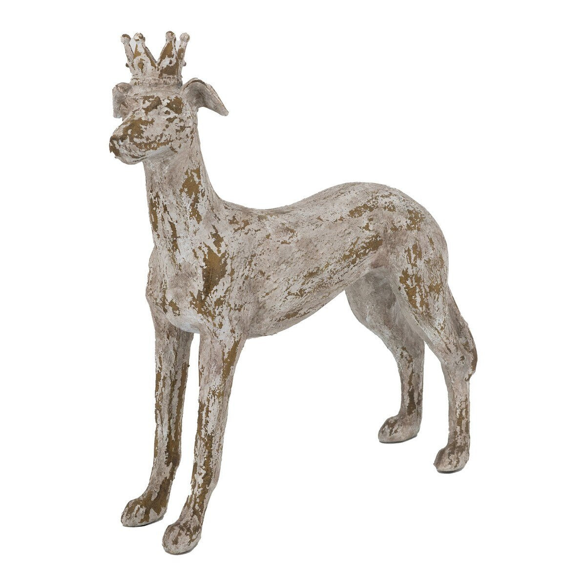 Rembrandt Dog with a Crown Sculpture