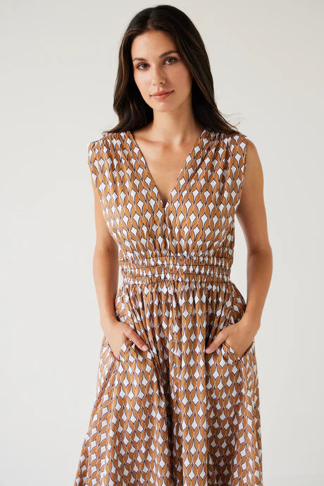 Tuesday Label Joshua Dress - Gold Print