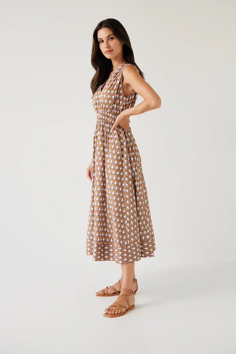 Tuesday Label Joshua Dress - Gold Print