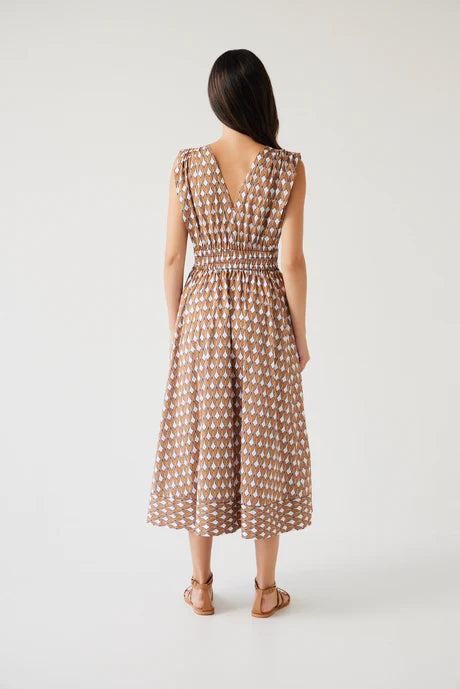 Tuesday Label Joshua Dress - Gold Print