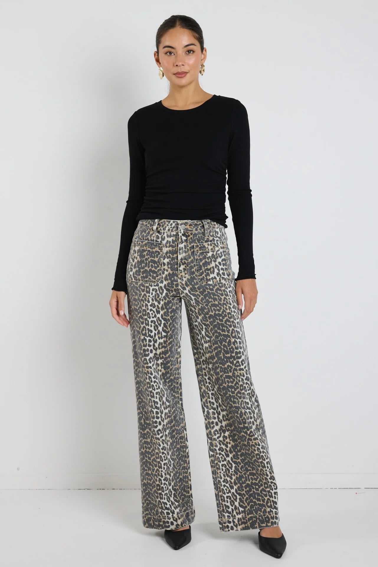 Among The Brave Zoey Leopard Jean