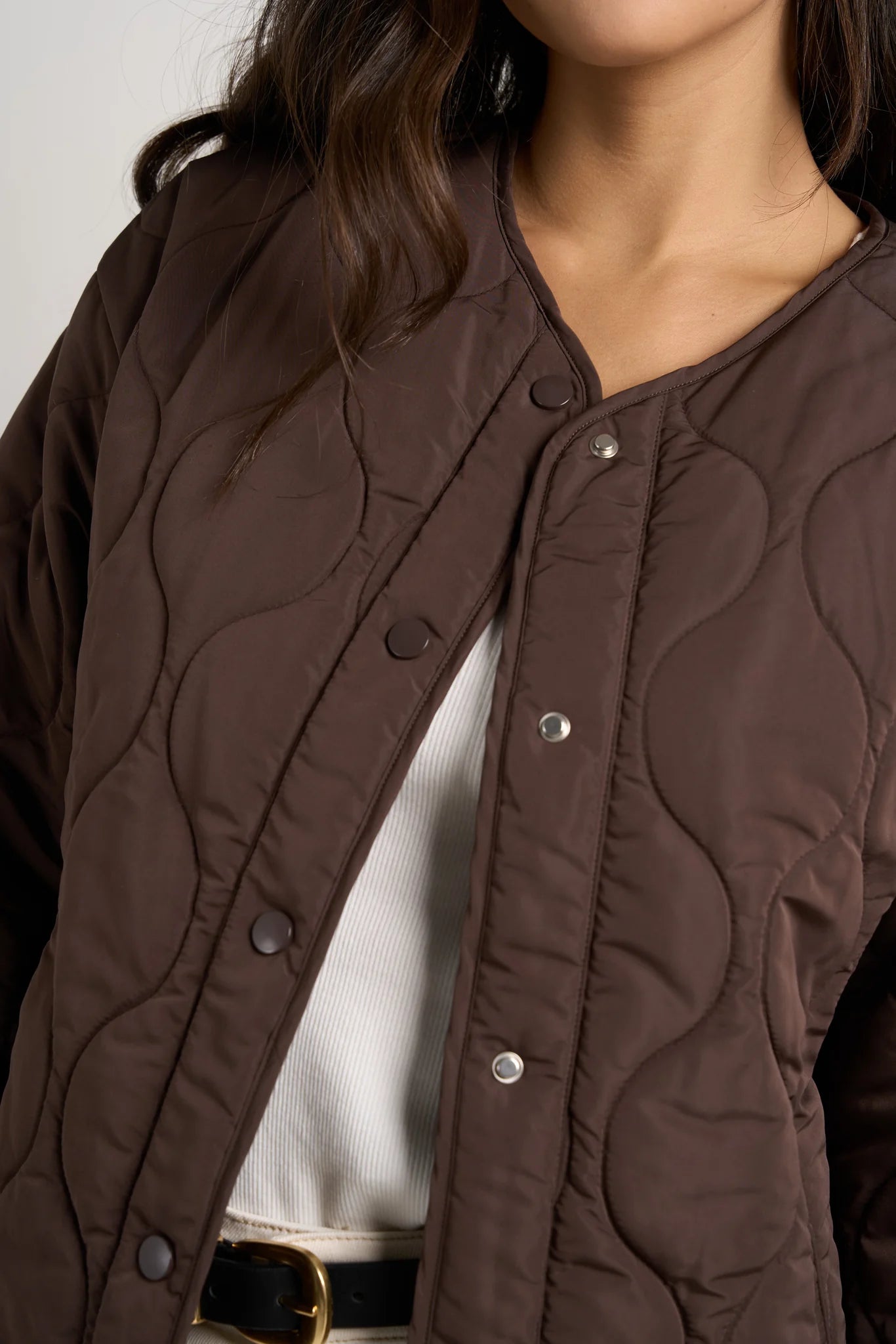 Stories Be Told Apex Collarless Puffer Jacket