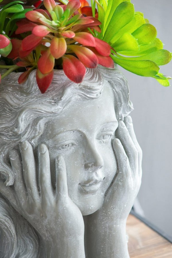 Rembrandt Girl Statue Planter