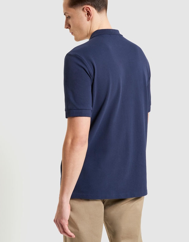 Ben Sherman Mod Pique Shirt - Dark Navy
