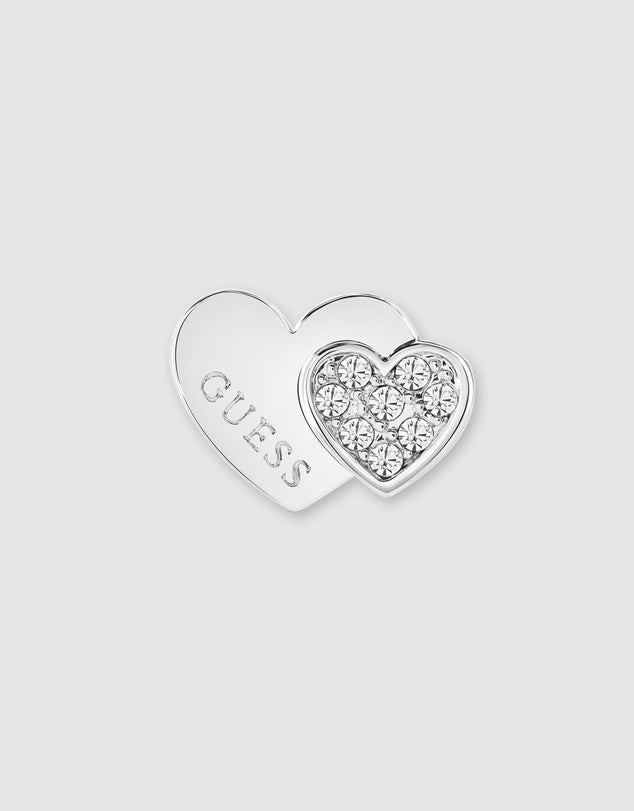 Guess Double Heart Studs