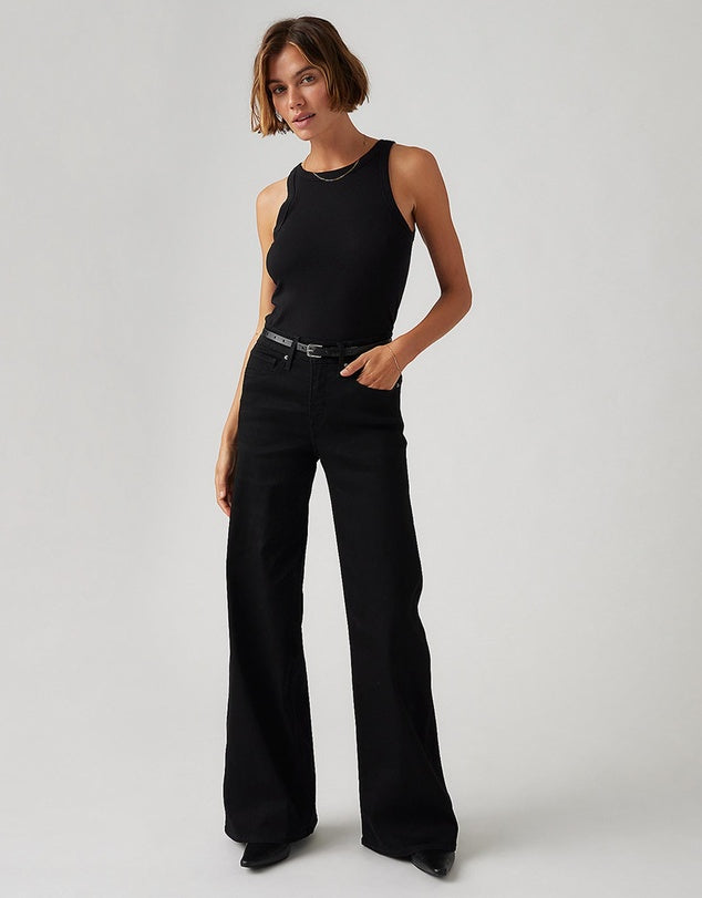 Levi's Women's Shaping 318 Wide Leg Jeans