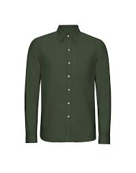 Lichfield Cotton Shirt in Forest Green