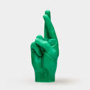 Little Global Crossed Fingers Candle Hand