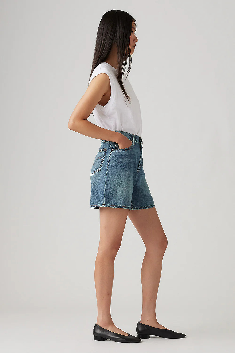 Levis High Baggy Shorts - Stop Flaxing