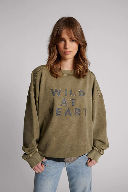 One Teaspoon Wild At Heart Studded Sweater