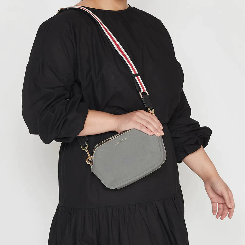 Saben Feature Strap Black + Red + White
