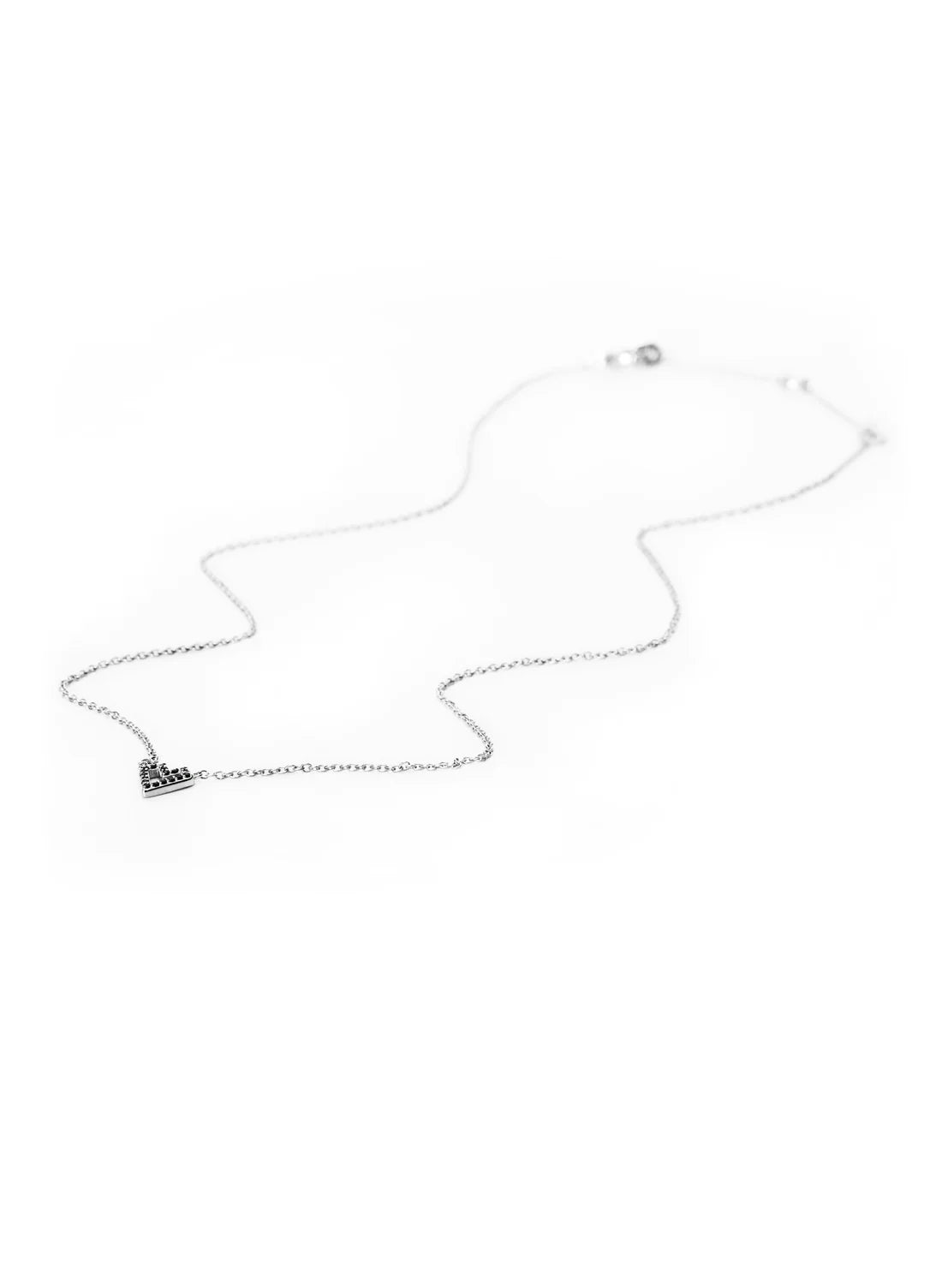 Federation Sparkles Heart Necklace Silver