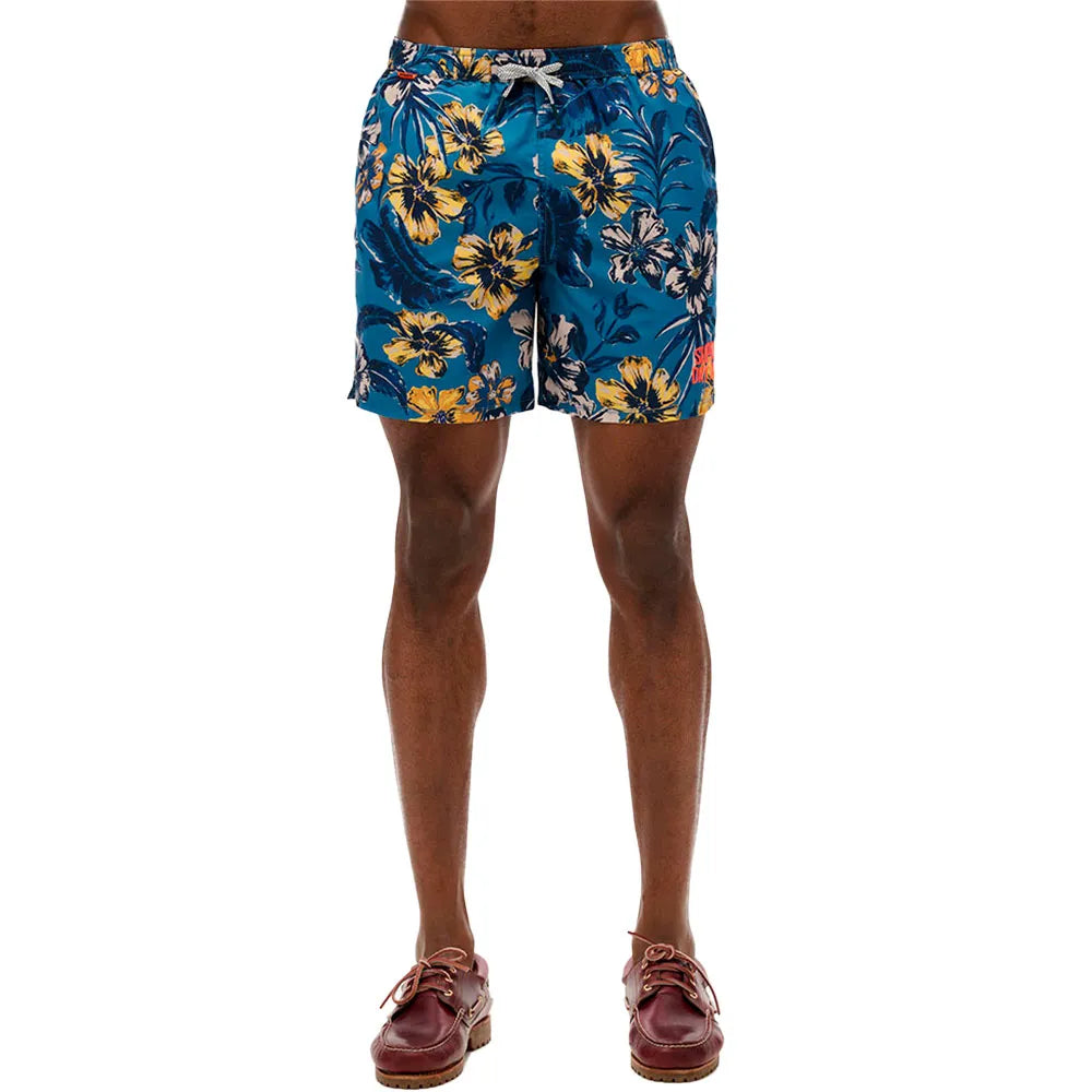 Superdry Swim Short Tropical Blues Hawaiian