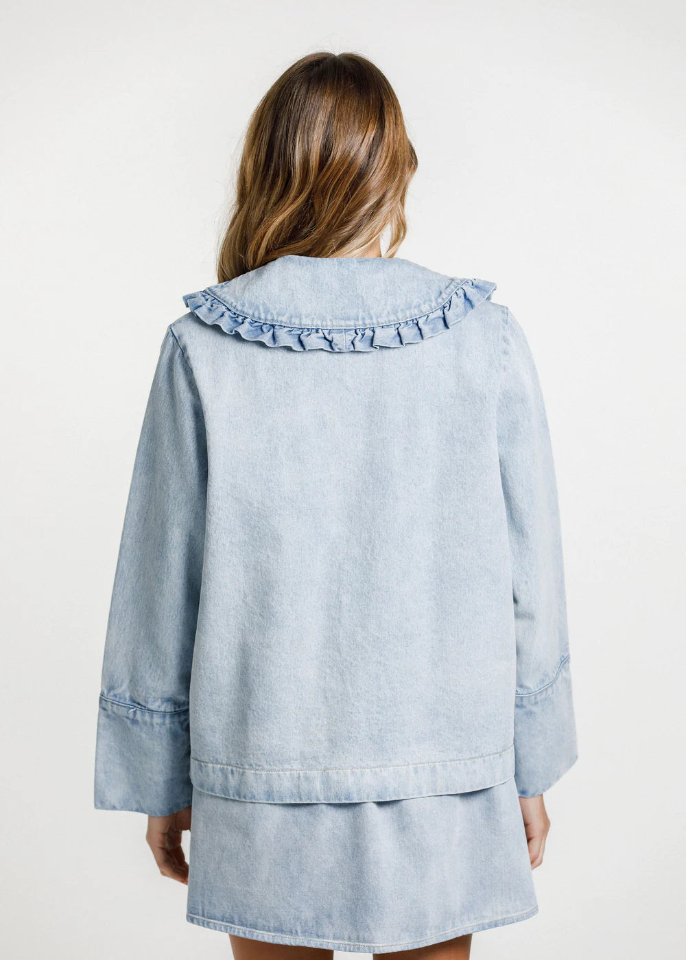 Thing Thing Embark Denim Shacket - Stone Wash