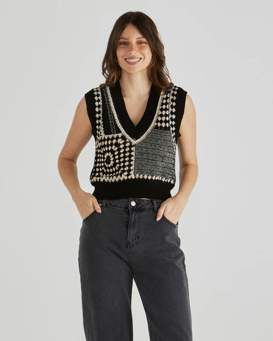 Sass Erika Crochet Vest