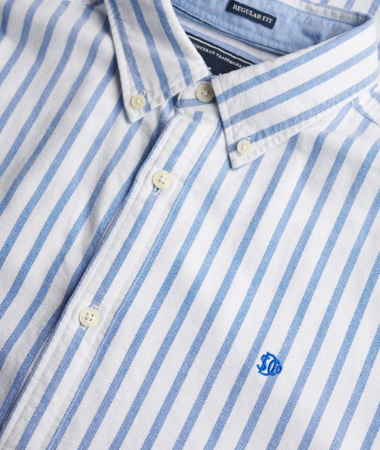 Superdry Blue Beach Strip Oxford Shirt