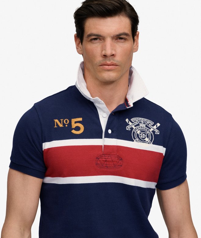 Superdry Double Emblem Jersey Rugby Polo