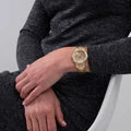 Guess Watch Moonlight Crys Gold with Gold Bracelet