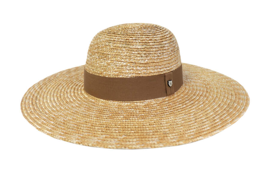 Hills Hats Audrey Wide Brim - Natural - Black
