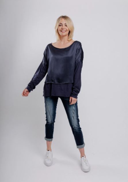 Moss Trixie Top - Navy