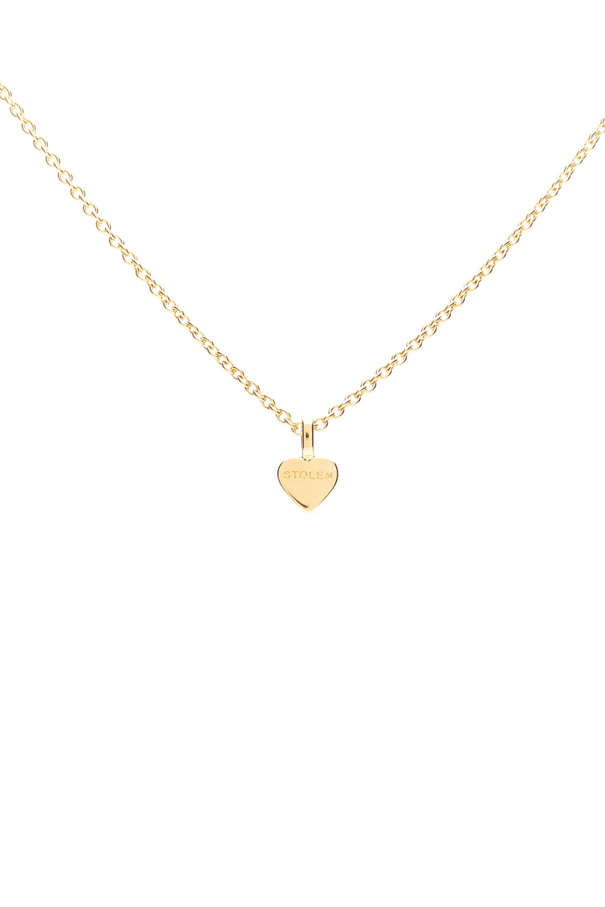 Stolen Girlfriends Club Stolen Heart Necklace - Gold Plated