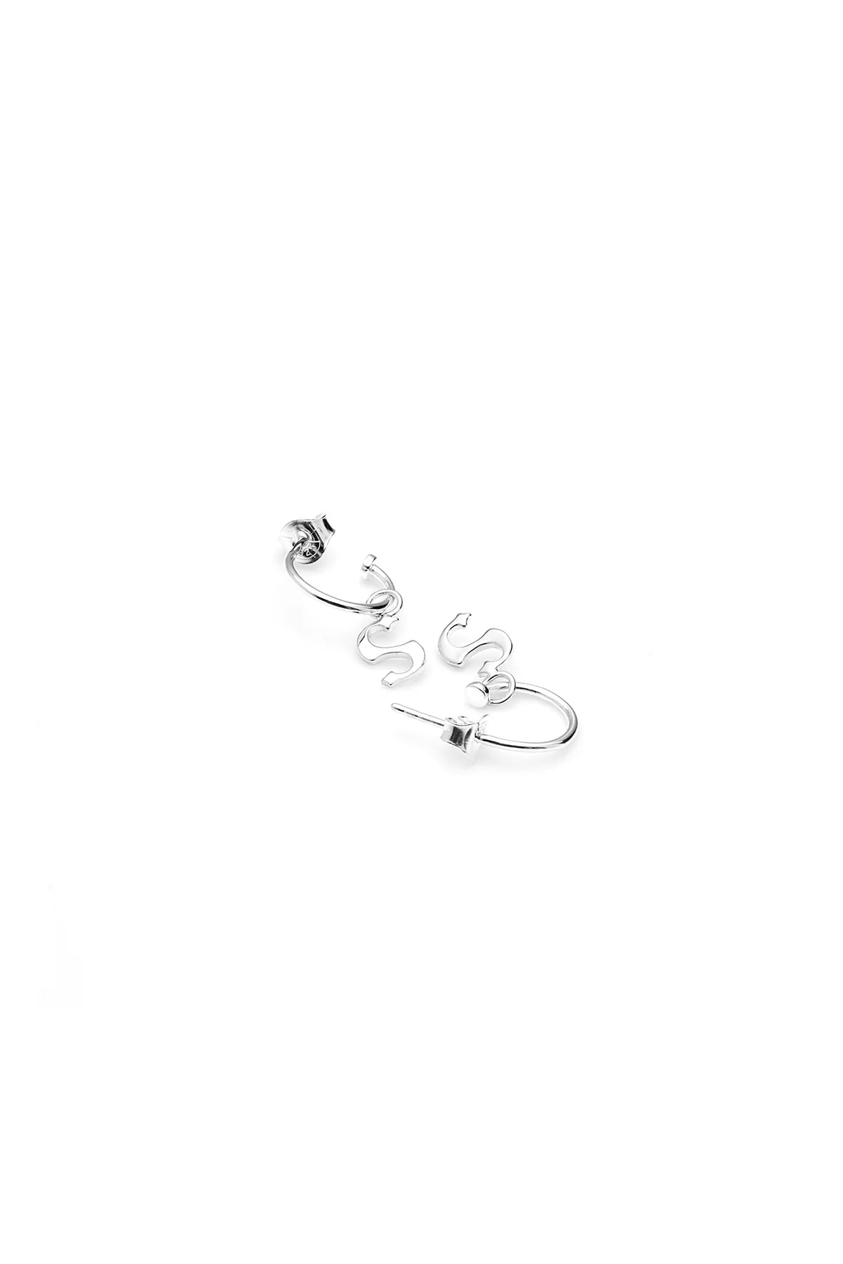 Stolen Girlfriends Club S Logo Anchor Sleeper Earrings