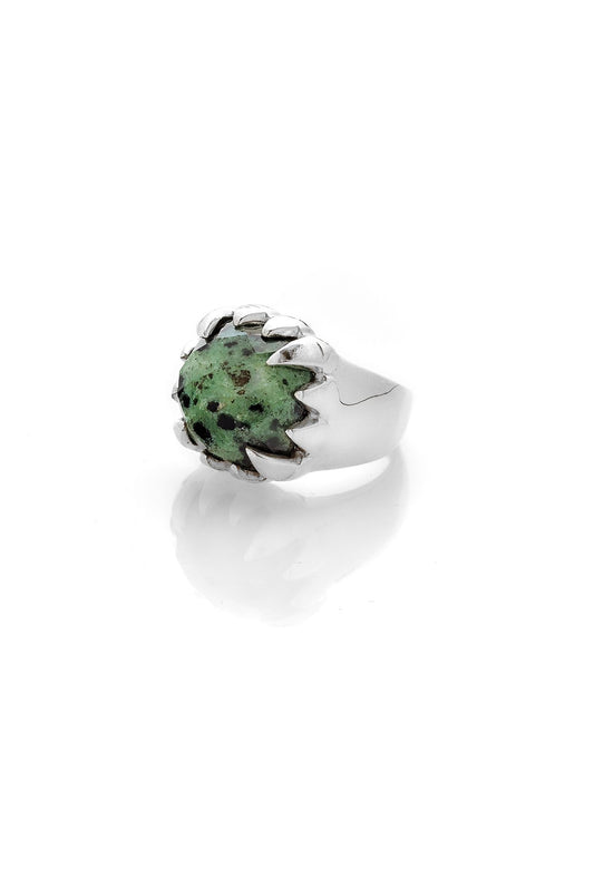 Stolen Girlfriends Club Baby Claw Ring Green