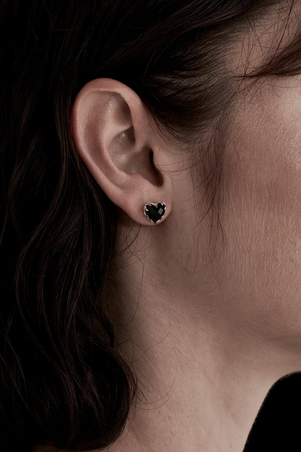 Stolen Girlfriends Club Love Claw Earrings Pink Quartz or Black Onyx