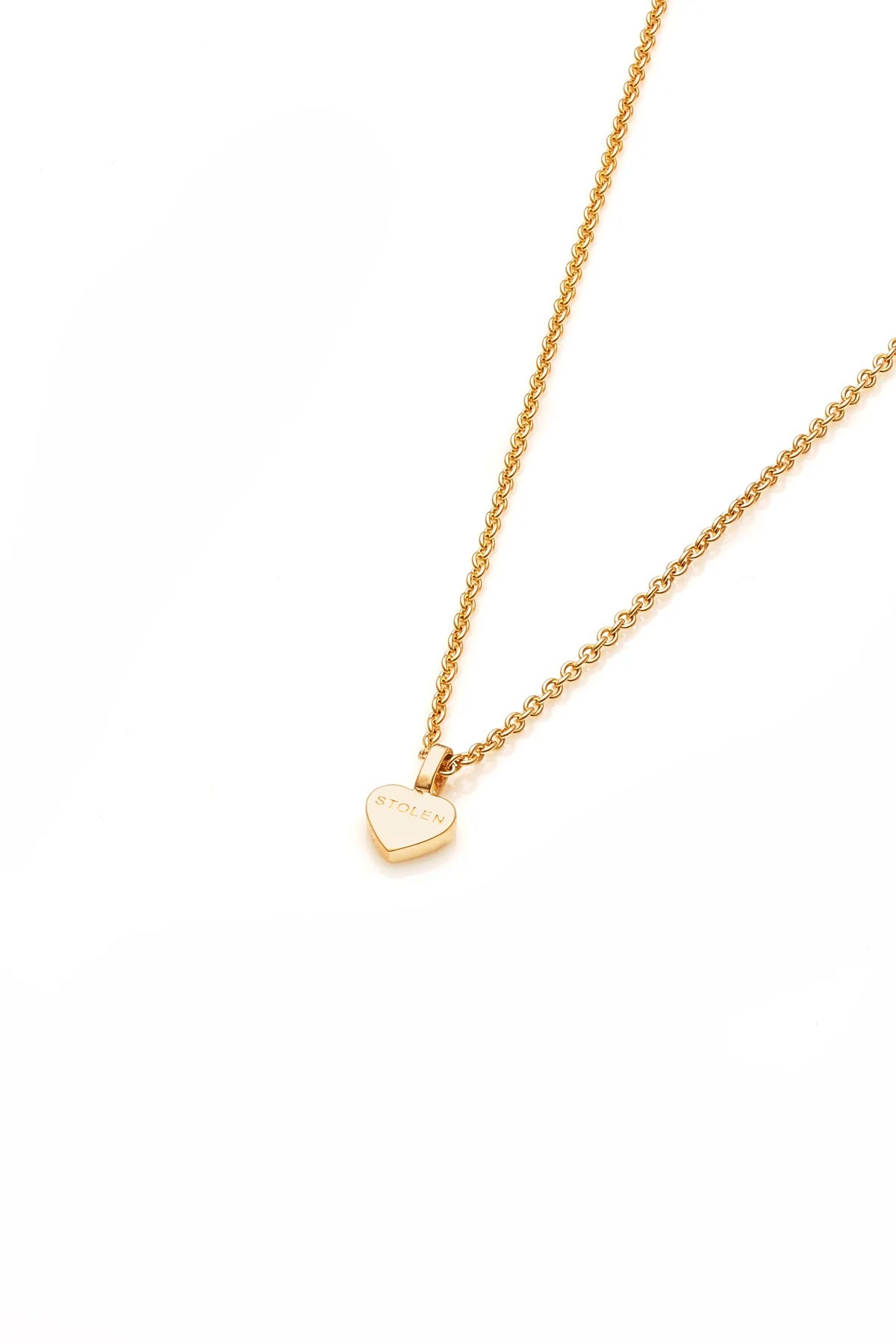 Stolen Girlfriends Club Stolen Heart Necklace - Gold Plated