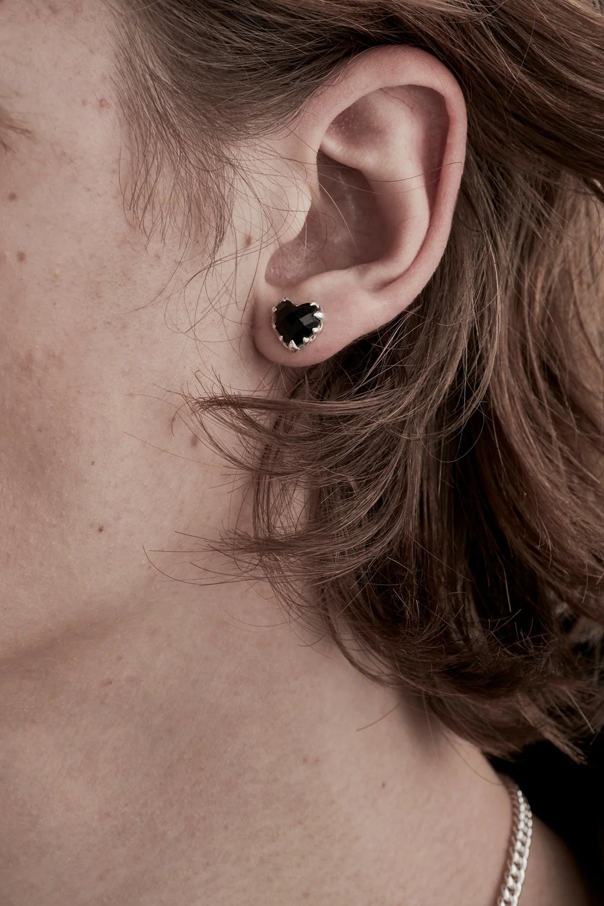 Stolen Girlfriends Club Love Claw Earrings Pink Quartz or Black Onyx