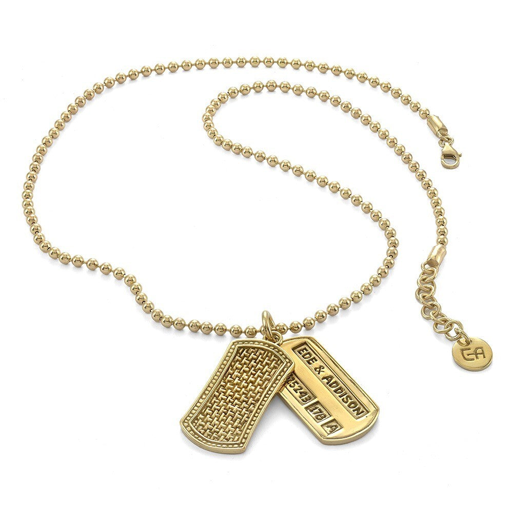 Ede & Addison Dog Tag Necklace
