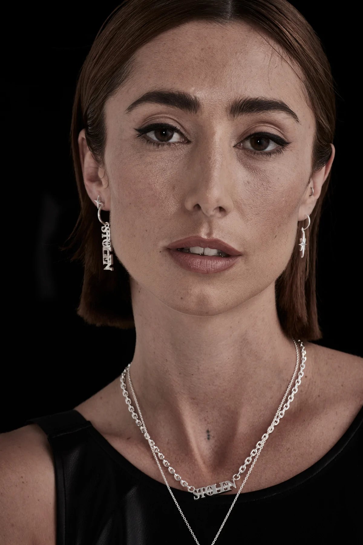 Stolen Girlfriends Club Serif Earrings