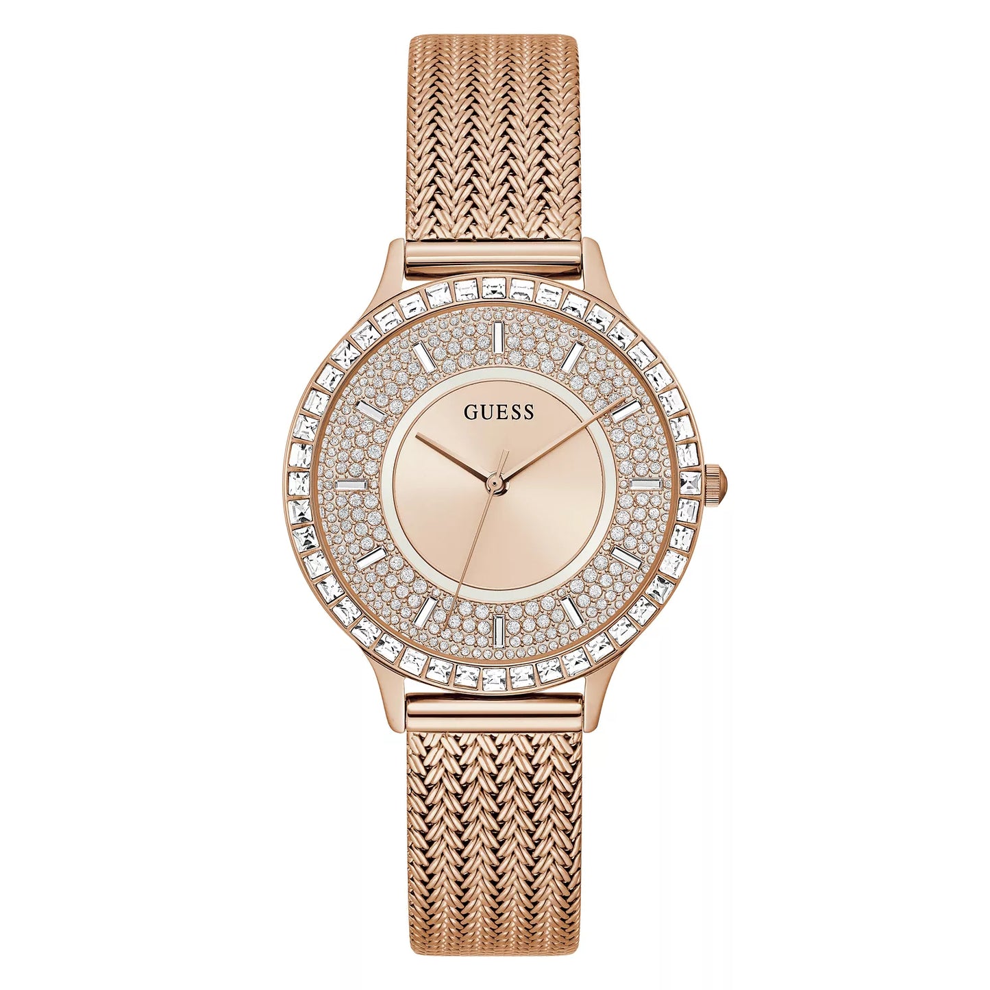 Guess Soiree with Mesh Bracelet in Rose Gold