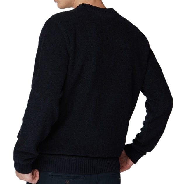 Ben Sherman Boucle Knit Dark Navy
