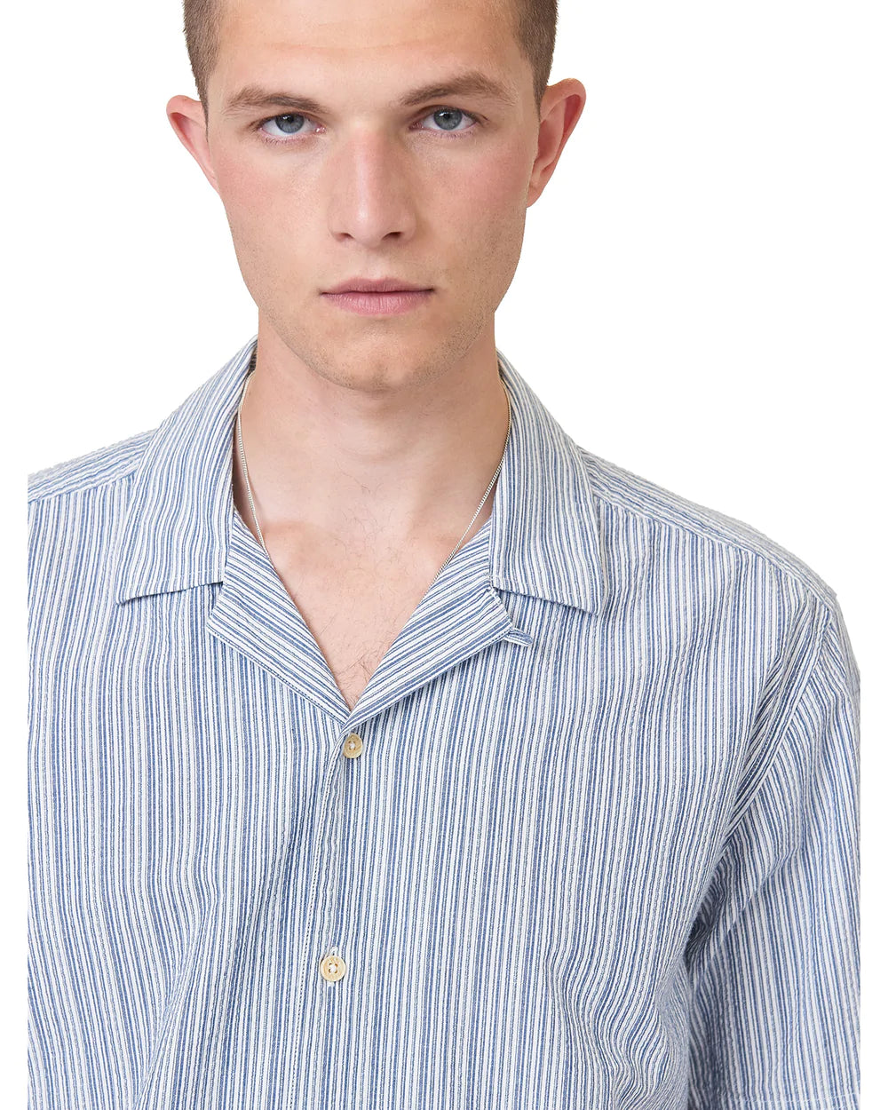 Ben Sherman Seersucker Co Short Sleeve Shirt