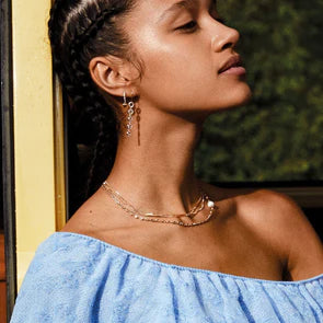 Pilgrim Sophia Earrings - Crystal - Silver Plated or Gold Plated