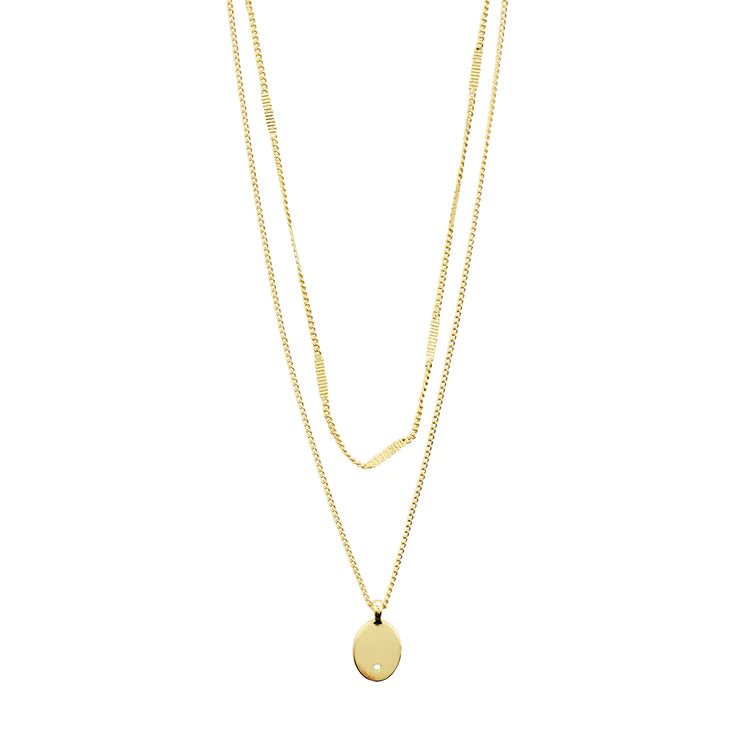 Pilgrim Jewellery Julietta Necklace in Gold or Silver Plated Crystal