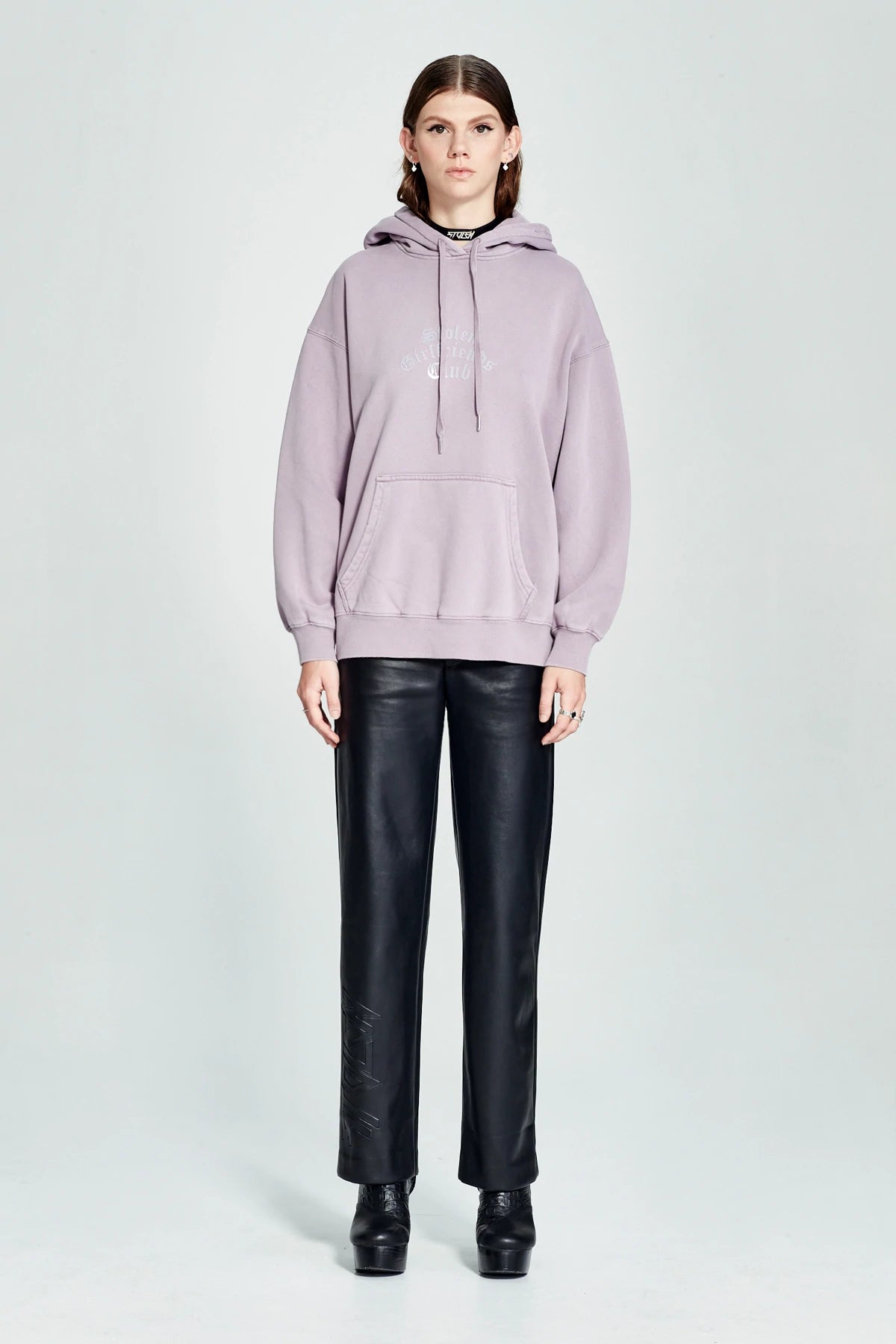 Stolen Girlfriends Club Arch Gothic Hoodie Lilac
