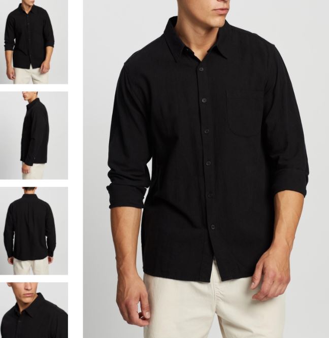 Rhythm Classic Linen Blend LS Shirt