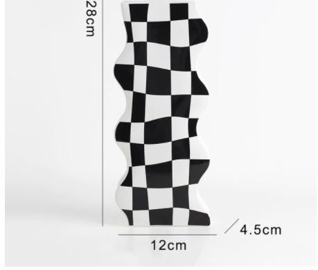 Sisters Matter Checker Vase