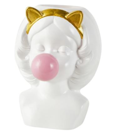 Sisters Matter Cute Vase Blowing Bubbles