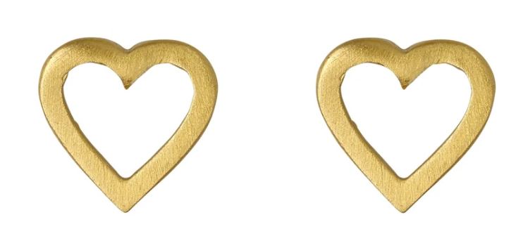 Pilgrim Jewellery Sophia Pi Studs - Outline - Gold Plated