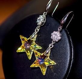 Sisters Matter Crystal Bling Earrings